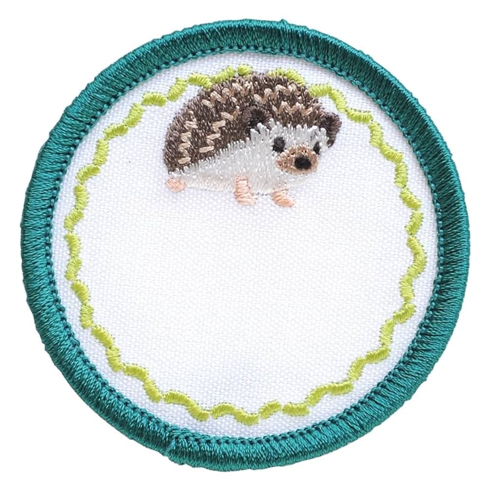 Amazon.co.jp: 刺繍 お名前 ワッペン ハリネズミ 3枚入り 手作り